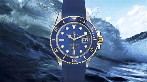 rolex blue con cinturino in tela|rolex submariner blue.